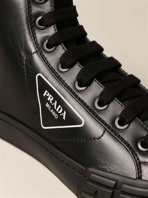 men prada black shoes|prada men's shoes outlet.